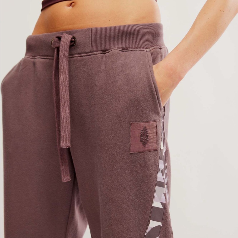 FP Movement by Free People Geometric Mauve Joggers - Picture 6 of 11